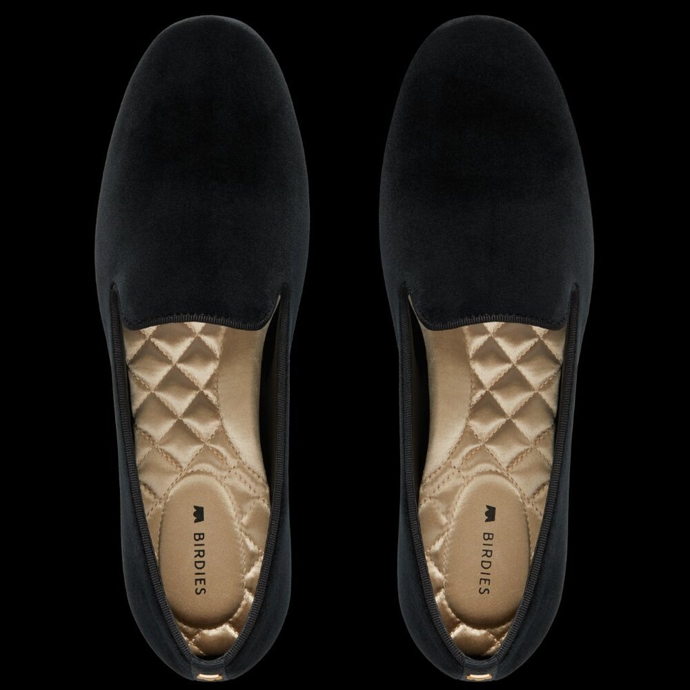 Birdies The Starling - New Black Velvet Size 10